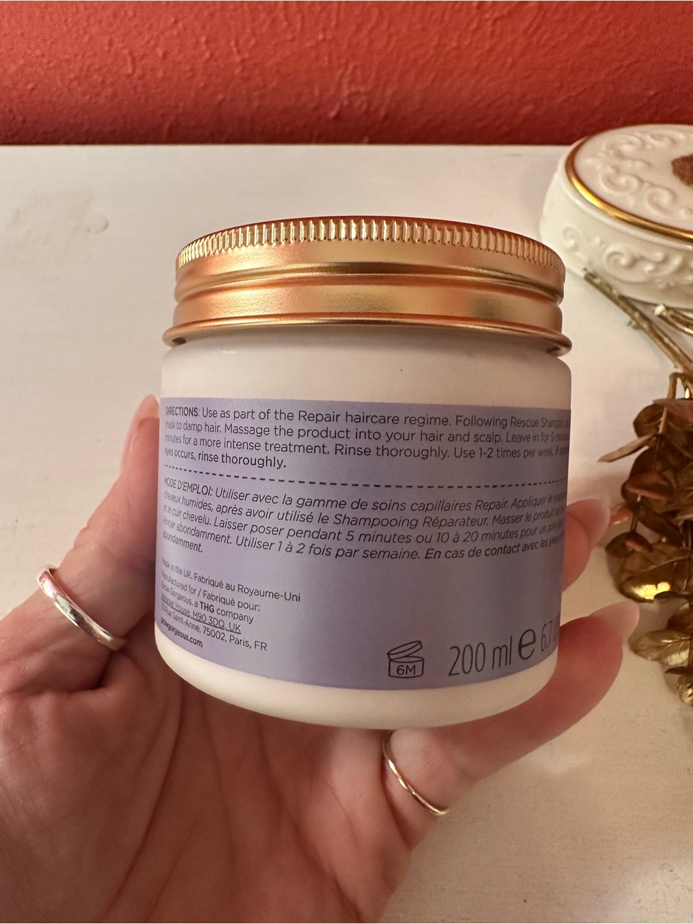 Repair Strengthening Hair & Scalp Mask - Pink - Picture 3 of 4